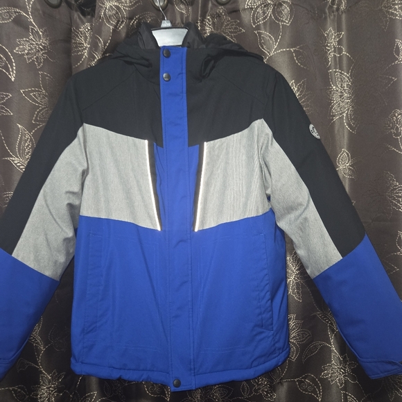EUC 2 in1 Zeroposur Blue & Gray Colorblock Boys Jacket - Picture 2 of 6